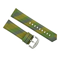 Ewatchparts 24MM MILITARY RUBBER DIVER STRAP WATCH BAND PAM 44MM FOR PANERAI MARINA LUMINOR