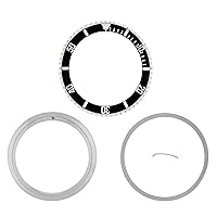 Ewatchparts ROTATING BEZEL RING, INSERT, RETAINING COMPATIBLE WITH ROLEX SUBMARINER 16610 16800 BLACK