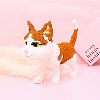 Uvini Adult Building Set, Building Blocks Cat, Micro Bricks Cat Animal Pets Building Toy Bricks Cat for Kids 10,11, 12, 13, 14, Teens or Adult, 1390 Pieces