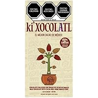 Milk Chocolate Bars with Pieces of Cocoa Nibs From Tabasco State, Gluten Free, Heavy Metal Free, Organic, Cacao Trace,100% Pure Criollo Cacao, Sustainable (4 PC)