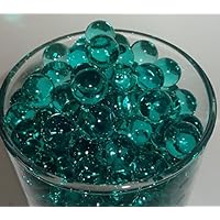 Teal Water Beads Vase Fillers for Use with LED Water Submersible Lights ,Tea Lights & Floating Candles