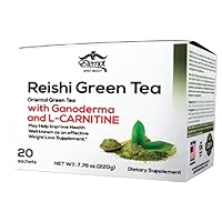 REISHI GREEN TEA (ORIENTAL GREEN TEA) WITH GANODERMA AND L-CANITINE (1 BOX) 20 SACHETS