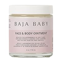 Face and Body Ointment - Organic, Vegan, EWG VERIFIED™ - Ideal for Sensitive Skin, Cradle Cap, Dry Skin, All Natural, Hypoallergenic | Paraben, Gluten & Fragrance-Free | 4 oz