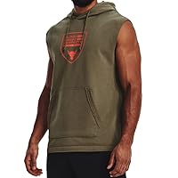 Under Armour Men's Project Rock Terry Sleeveless Hoodie