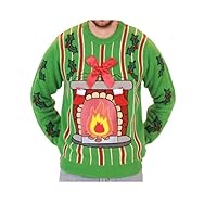 Light Up Ugly Christmas Sweaters for Mens and Womens Funny Holiday Pullover with LED Lights