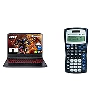 acer Nitro 5 AN515-57-79TD Gaming Laptop | Intel Core i7-11800H | NVIDIA GeForce RTX 3050 Ti Laptop GPU & Texas Instruments TI-30XIIS Scientific Calculator