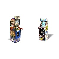 Arcade1Up Big Buck Hunter Pro Deluxe Arcade Machine for Home, 5-Foot-Tall Stand-up Cabinet & PAC-Man Customizable Arcade Game Featuring PAC-Mania - Includes 14 Games & 100 Bonus Stick