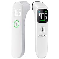 No-Touch Thermometer for Adults and Kids - LCD White & LED White