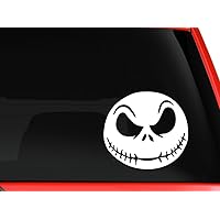 Nightmare Before Christmas Inspired Jack Face Halloween Decoration for Car Truck SUV Vinyl Decal Sticker 5.5