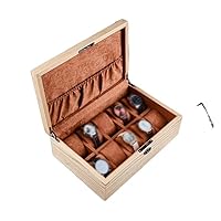 Solid Wood Watch Watch Storage Box Household Jewelry Bracelet Display Collection Box (Color : E, Size : As shown)