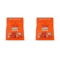 Nate's Honey Minis - Single-Serve 100% Pure, Raw & Unfiltered Honey – 0.49oz Packets, 20ct bag (Pack of 2)