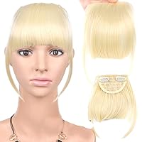Synthetic Bangs Hair Clip In Extensions Natural Fringe Bangs Clip Flat Bang One Piece Straight Hairpiece For Women 613 6inches