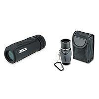 Carson BlackWave 10x25mm Waterproof Monocular (WM-025) & MiniMight 6x18mm Pocket Monocular with Carabiner Clip (MM-618)