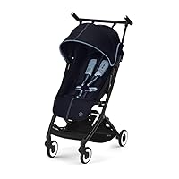 Libelle 2 Ultra Compact and Lightweight Baby Pockit Travel Stroller with UPF 50+ Sun Canopy for Babies and Toddlers - Carry-On Luggage Compliant - Compatible with CYBEX Car Seats, Ocean Blue
