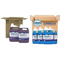 Dawn Professional Bulk Dishwashing Liquid Soap Detergent and Heavy Duty Degreaser Combo Pack, 4 Gallons of Dishwashing Soap + 2 Gallons of Dawn Heavy Duty Degreaser, Regular Scent