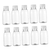 BESTOYARD 20pcs Milk Bottle Plastic Container with Lid Kids Water Bottle Glass Containers for Liquids Breast Milk Containers Mini Plastic Bottles Drinking Bottle Juice Child Pet Plastic