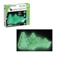 MAGNA-TILES Glow 16-Piece Magnetic Construction Set, The ORIGINAL Magnetic Building Brand