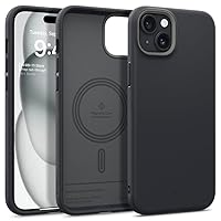 Caseology Nano Pop Mag for iPhone 15 Plus Case 5G [Dual Layer Silicone Case Compatible with Magsafe] Military Grade Drop Tested (2023) - Black Sesame