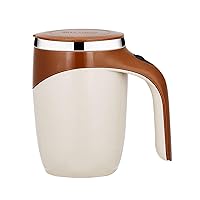 Electric Stirring Coffee Mug, Self Stirring Mug Rotating Home Office Travel Mixing Cup, Funny Electric Stainless Steel Self Mixing Coffee Tumbler, Suitable for Coffee, Milk, Cocoa(Coffee)