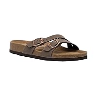 CUSHIONAIRE Women's Liza Cork Footbed Sandal With +Comfort