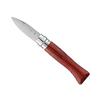 Opinel No.09 Stainless Steel Folding Oyster & Shellfish Knife with Padouk Handle