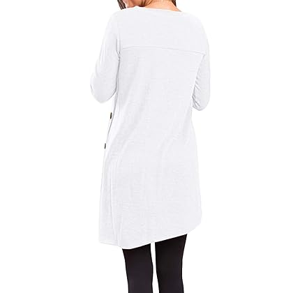 KORSIS Women's Long Sleeve T Shirts Tunic Dress