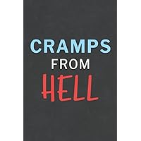 Cramps From Hell: Log Book for Healthcare, Mood Tracker, Track All Of The Vital Signs Weight, Doctor Visit Log with Beautiful Black Cover Design