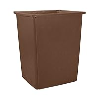 Rubbermaid Commercial Products Glutton Trash Can, Large 56-Gallon, Brown, Compatible with Rubbermaid Weather Resistant Garbage Can for Outdoor Spaces, Malls/Schools/Offices/Stadiums/Restaurants