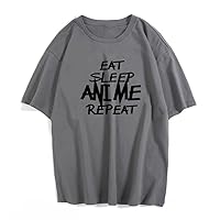 Eat Sleep Anime Repeat Unisex Young Adult T Shirts