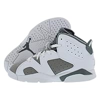 Nike Jordan 6 Retro (Ps) Boys Shoes Size 2Y, Color: White/Medium Grey-Cool Grey