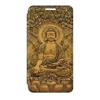 RW2452 Buddha Bas Relief Art Graphic Printed Flip Case Cover for Samsung Galaxy S7 Edge