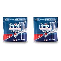 Finish Power - 76ct - Dishwasher Detergent - Powerball - Dishwashing Tablets - Dish Tabs (Pack of 2)