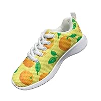 Children's Casual Shoes Simple 3D Fruit Map Design Shoes Round Head Flat Heel Loose Comfortable Casual Sports Shoes Leisure Indoor and Outdoor Activities