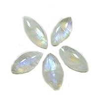Marquise Shape Natural Rainbow Moonstone Loose Gemstone 10 to 25 Carat 5 Pcs Lot Astrology