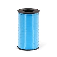 Berwick 3/8-Inch Wide by 250 Yard Spool Super Curl Crimped Splendorette Curling Ribbon, Caribbean Blue