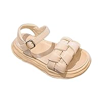 Kids Water Shoe Sandals Summer Outdoor Closed Toe Soft Rubber Sole Beach Water Shoes Dress Princess Flat Slide