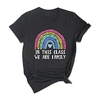 in This Class We are Family Rainbow Teacher Student Back to School Tshirt