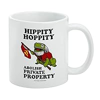 GRAPHICS & MORE Hippity Hoppity Abolish Private Property Communist Toad Funny Humor Ceramic Coffee Mug, Novelty Gift Mugs for Coffee, Tea and Hot Drinks, 11oz, White