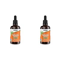 NOW Supplements, Certified Organic Turmeric Extract, Ayurvedic Herb, Liquid Extract, Organic Turmeric Root 2 Fluid Ounces (Pack of 2)