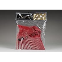 Sovereign Collection Disposable Real Red Forks (Pack of 24) - Durable & Stylish For Effortless Entertaining & Dining