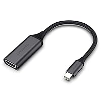 Thunderbolt to HDMI Adapter Aluminum Mini DP DisplayPort to HDMI Adapter for Apple MacBook Air/Pro, Microsoft Surface Pro/Dock, Monitor, Projector, or More, 1080P