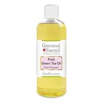 Pure Green Tea Oil (Camellia sinensis) Cold Pressed (No-Fragrance) 200ml (6.76 oz)