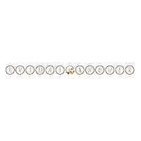 Creative Converting 318157 Ribbon Shaped Banner, Rose Gold Bouquet