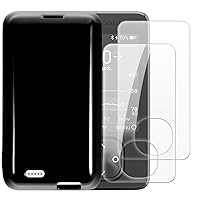 Case Cover Compatible with Dexcom G7 + [2 Pack] Screen Protector Tempered Glass Film - Soft Flexible TPU Silicone for Dexcom G7 (Black)