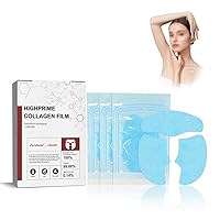 Pure Collagen Films, Melting Collagen Film, Soluble Collagen Supplement Film, Reducing Fine Lines Wrinkles, Dark Circles And Eye Bags, Korea Anti Aging Face Mask, Nano-Collagen Mask (1Pc)