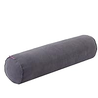 Bolster Pillow Neck Roll Memory Foam Pillow Cylinder Neck Support for Sofa Bed Grey Neck and Cervical Pillows