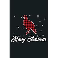 Funny Eagle Buffalo Plaid Red Animal Lover Gift Christmas - Journal - Notebook - Daily Journal 6x9 inch 120 pages