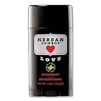 Herban Cowboy Women's Deodorant, Love, 2.8 Ounce