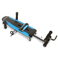 Exerpeutic Alternative Inversion Traction Table - Back Stretcher for Lower Back Pain Relief Without Going Upside Down - 350 Lbs Weight Capacity - ‎Blue