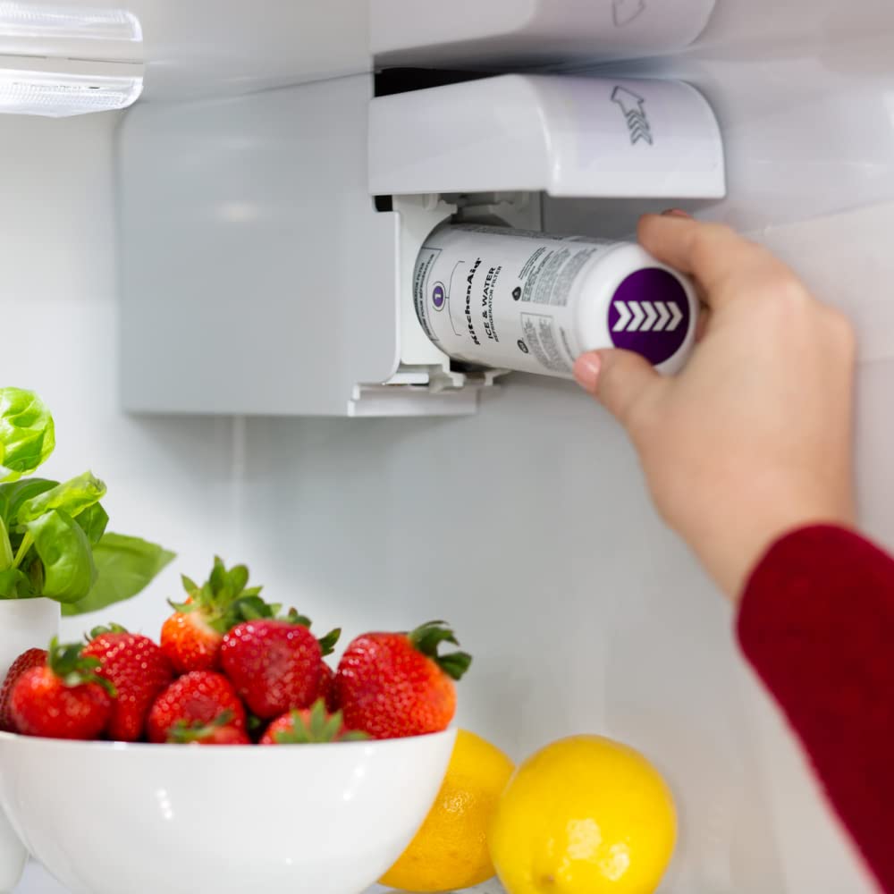 KitchenAid Refrigerator Ice and Water Filter 1 - KAD1RXD1, Single-Pack, Purple